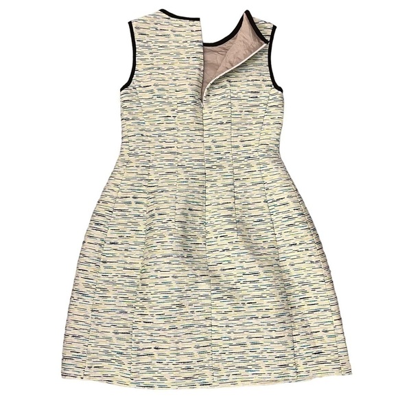 Nwts Shoshanna Charlie Jacquard Dress in Neon Yellow Sleeveless Knee Length - Picture 11 of 16